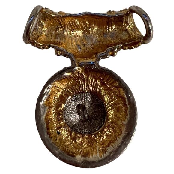 Vintage Pendant for necklace. Silver & gold tone - Picture 2 of 4